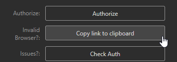 "Copy Link to Clipboard" Button highlighted in Stream Deck Software